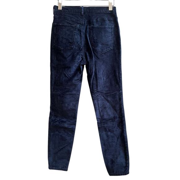Free People Blue Velvet Skinny Pant 26 Inch Inseam Size 28 Holiday - Picture 3 of 8